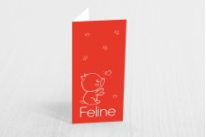 Vrolijke Poes Met Vlinders